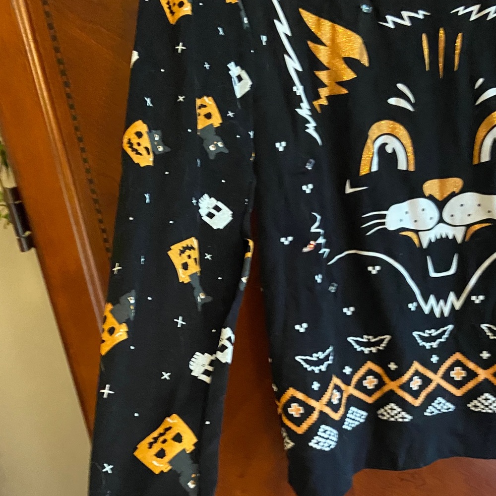 NWT HALLOWEEN - Festive Black Cat Light Up Halloween Sweater - XL - Picture 10 of 12